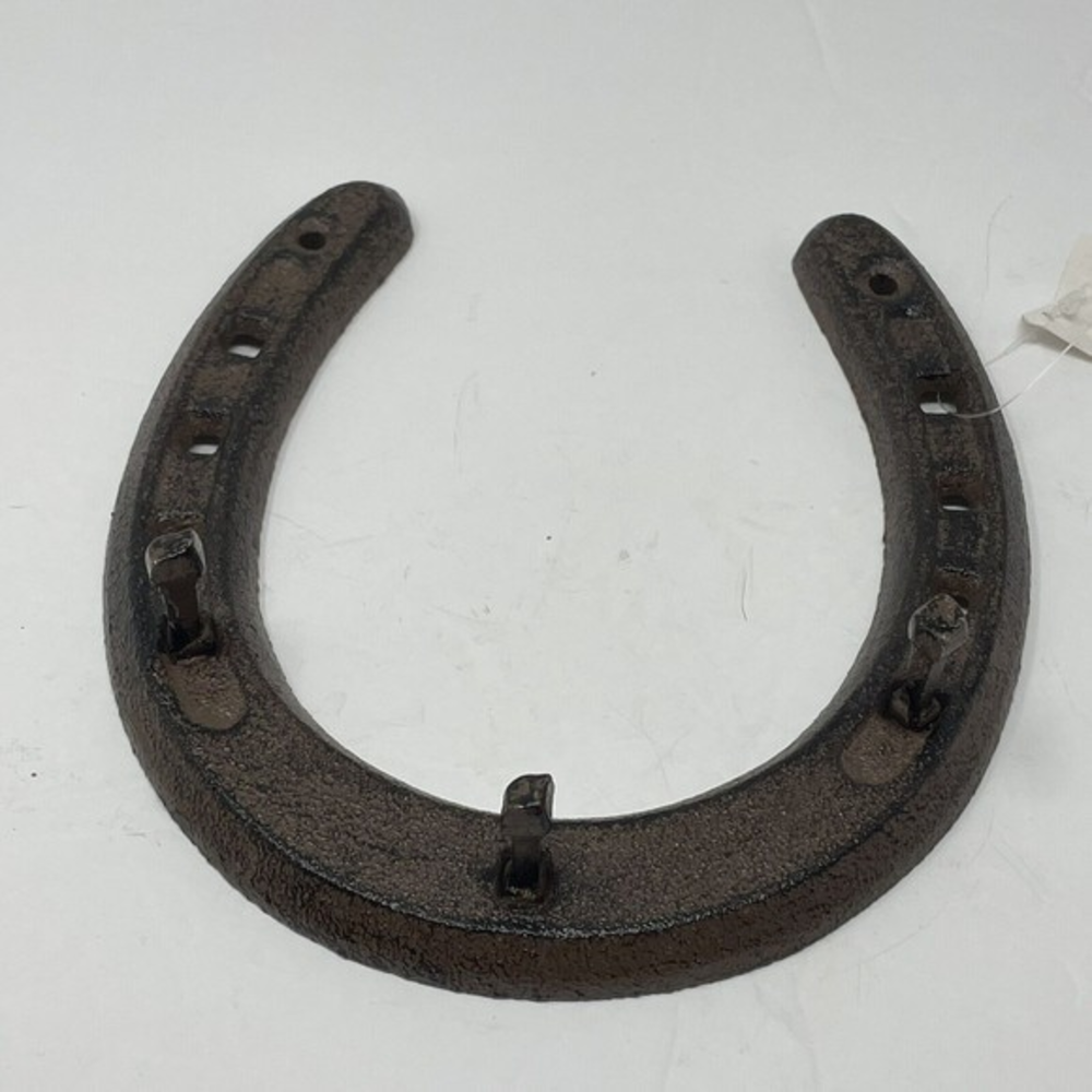 New Horse‎ Horseshoe 7” Coat Towel Cast Hook Iron western cabin lodge 3 Prong